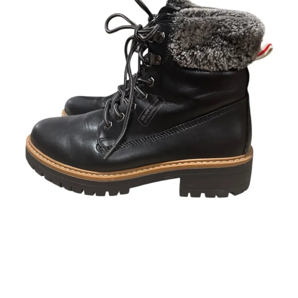 Anjou Femme Black and Gray Winter hiking ,walking Boots